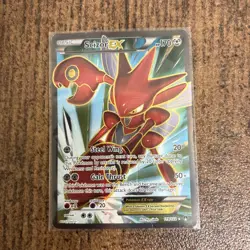 Scizor EX (Full Art) 119/122 Breakpoint Holo Moderately Played Pokemon Card - Image 1