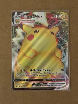 Pokemon TCG Vivid Voltage Pikachu VMAX Full Art Holo Ultra Rare Card 44/185 2 - Image 1