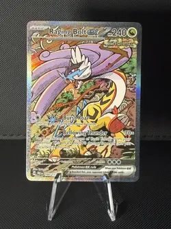 Pokemon TCG Raging Bolt EX Prismatic Evolutions Holo Card 166/131 SIR - Image 1