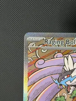 Pokemon TCG Raging Bolt EX Prismatic Evolutions Holo Card 166/131 SIR - Image 2