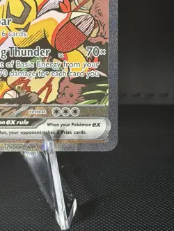 Pokemon TCG Raging Bolt EX Prismatic Evolutions Holo Card 166/131 SIR - Image 4