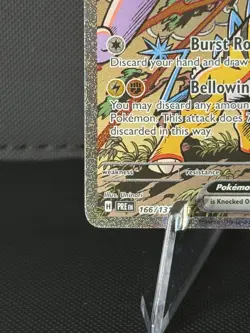 Pokemon TCG Raging Bolt EX Prismatic Evolutions Holo Card 166/131 SIR - Image 5