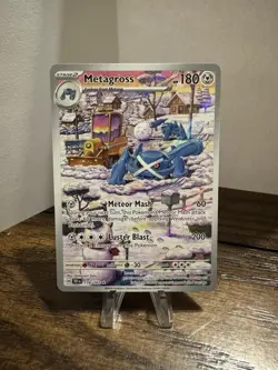 Pokemon Metagross TCG Scarlet & Violet Temporal Forces Holo Card 178/162 - Image 1