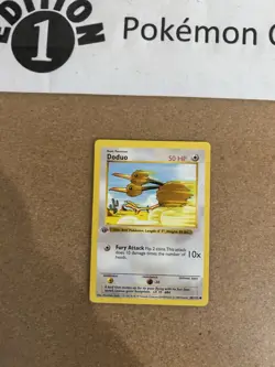 Doduo 48/102 1st Edition Shadowless Pokemon Card Lot Vintage WOTC - Image 1