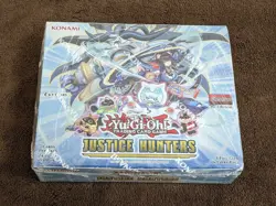 YU GI OH JUSTICE HUNTERS 24 PACK 7 CARD SEALED BOX - Image 1