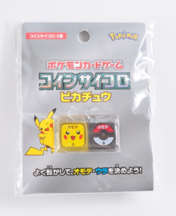 Pokemon Trading Card Game Coin Dice Pikachu Japanese - Image 1