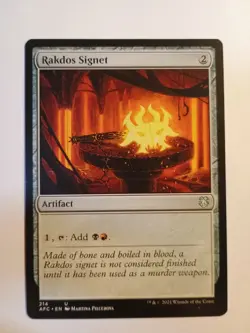 Rakdos Signet 214 Mtg Magic The Gathering Regular Uncommon AFC NM - Image 1