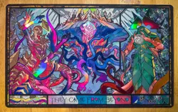 They Came From Beyond Stained Glass XVIICE Foil Playmat - Image 1