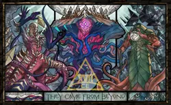 They Came From Beyond Stained Glass XVIICE Foil Playmat - Image 2