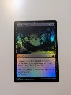 MTG - Macabre Waltz (Foil) - Ravnica Remastered NM/M Condition - Image 1