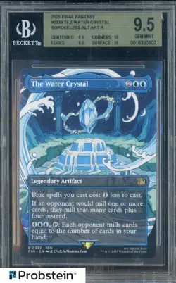 2025 Final Fantasy MTG Borderless #0333 The Water Crystal BGS 9.5 GEM MINT - Image 1