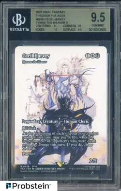 2025 Final Fantasy MTG #018 Cecil Harvey Tymna The Weaver R BGS 9.5 GEM MINT - Image 1