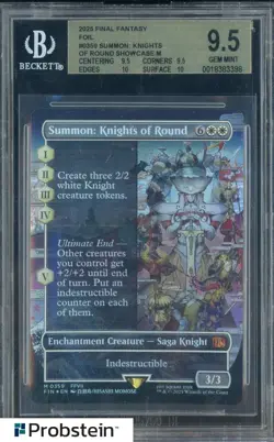 2025 Final Fantasy MTG Foil #0359 Summon Knights Of Round Showcase M BGS 9.5 - Image 1