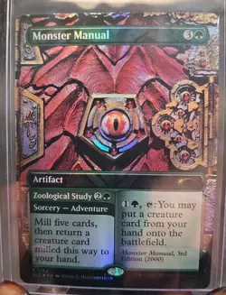 Monster Manual (Rainbow Foil) Secret Lair Drop Foil MTG Near Mint - Image 1