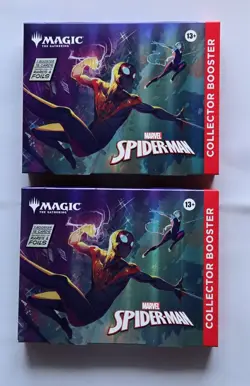 Magic The Gathering Spider-Man Collector Booster Omega Box Sealed - 2 Boxes - Image 1