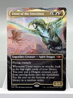 MTG Magic The Gathering Card Commander Ureni Of The Unwritten Borderless 0009 - Image 1