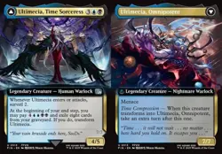 Ultimecia, Time Sorceress // Ultimecia, Omnipotent - Extended Art FIN NM MTG - Image 1