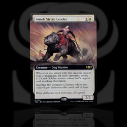 Ainok Strike Leader •Borderless• Rare Dog Warrior • Commander Tarkir Dragonstorm - Image 1
