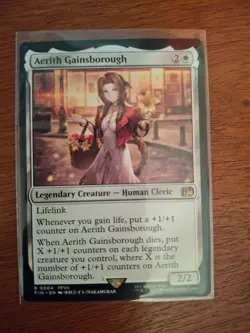 x1 Aerith Gainsborough FIN Final Fantasy MTG 4 M/NM 1x - Image 1