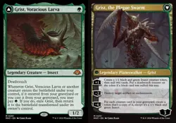 Grist, Voracious Larva // Grist, the Plague Swarm MH3 NM MTG - Image 1