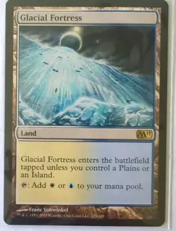 MTG Glacial Fortress (M11) Core Set 2011 Regular Rare 225/249 - Image 1