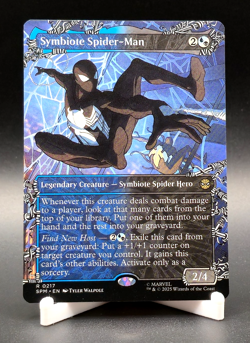 Symbiote Spider-Man Magic The Gathering Spider-Man Rare Borderless #217 - Image 1