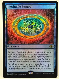 Inevitable Betrayal NM/M* FOIL Modern Horizons 2 ENGLISH 047/303 mtg -UnltdCards - Image 1