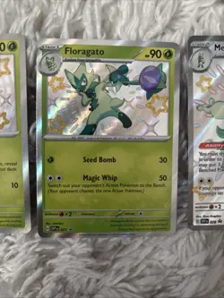 Pokemon TCG Meowscarada ex 078 Floragato 077 Sprigatito 076 - NM Promo Set - Image 3