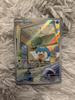Pokemon TCG Quaxly Illustration Rare Scarlet & Violet Paldea Evolved 206/193 - Image 1