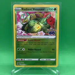 Radiant Venusaur 004/078 Pokemon GO NM - Image 1