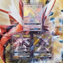 Palkia GX - Secret Rare + Full Art + Regular - Pokemon Cards Lot #84 - Image 1