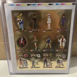 Pokemon Indigo League Uncut Sheets Lot Of 2 - Gold Holo Hits - 24 Trainers - Image 1