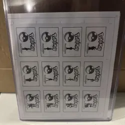 Pokemon Indigo League Uncut Sheets Lot Of 2 - Gold Holo Hits - 24 Trainers - Image 2