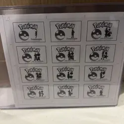 Pokemon Indigo League Uncut Sheets Lot Of 2 - Gold Holo Hits - 24 Trainers - Image 4