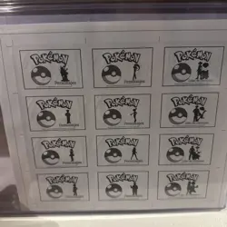 Pokemon Indigo League Uncut Sheets Lot Of 2 - Gold Holo Hits - 24 Trainers - Image 5