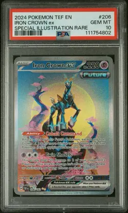 2024 Pokemon Iron Crown ex Special Illustration Rare PSA 10 GEM MT - Image 1