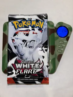 23.0g! HEAVY Pokemon Scarlet & Violet White Flare Booster Pack New Sealed - Image 1