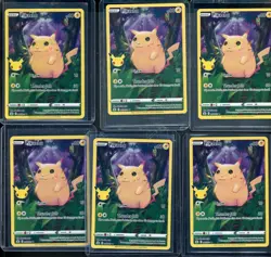 Lot of (6) 2021 Pokemon Celebrations #005/025 Pikachu Holo - Image 1