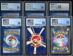 Lot of (6) Assorted Pokemon CGC Slabbed Cards Graded Mankey Eevee Empoleon - Image 2