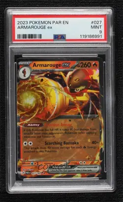 Armarouge ex Pokemon Scarlet & Violet Paradox Rift (PAREN) PSA 9 MINT - Image 1