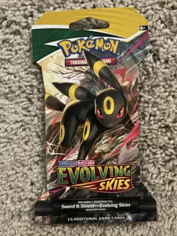 Pokemon TCG Evolving Skies Booster Pack, Unopened, Sealed, 11 Packs Total - Image 2