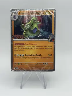 Pokemon Destined Rivals TEAM ROCKET’S TYRANITAR Stamped Prerelease Deck- Sealed - Image 1