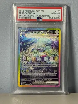 PSA 10 Gem Mint Terapagos ex-Special Illustration Rare Stellar Crown Pokemon TCG - Image 1