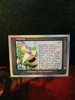 2000 Topps Pokemon TV Animation Series 2 #EP4 Challenge of the Samurai Card Foil - Image 2
