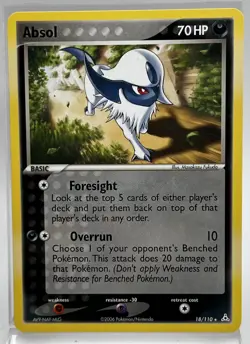 Absol 18/110 Rare Non Holo Pokemon Card 2006 EX Holon Phantoms LP - Image 1