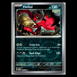 Yveltal 118/182 - Reverse Holo Rare - TCG Paradox Rift Pokemon Card - Image 1