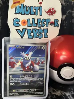 Delibird 152/132 - Pokemon TCG Mega Evolution Illustration Rare 2025 - NM Card - Image 1