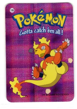 Magmar #126 - Vintage Vending Machine Prism Sticker 2000 - Pokemon Card - Image 1