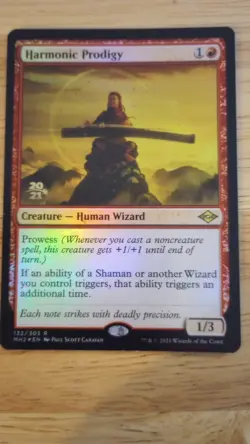 Harmonic Prodigy Prerelease Foil Rare Card Modern Horizons 2 - Image 1