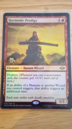 Harmonic Prodigy Prerelease Foil Rare Card Modern Horizons 2 - Image 4